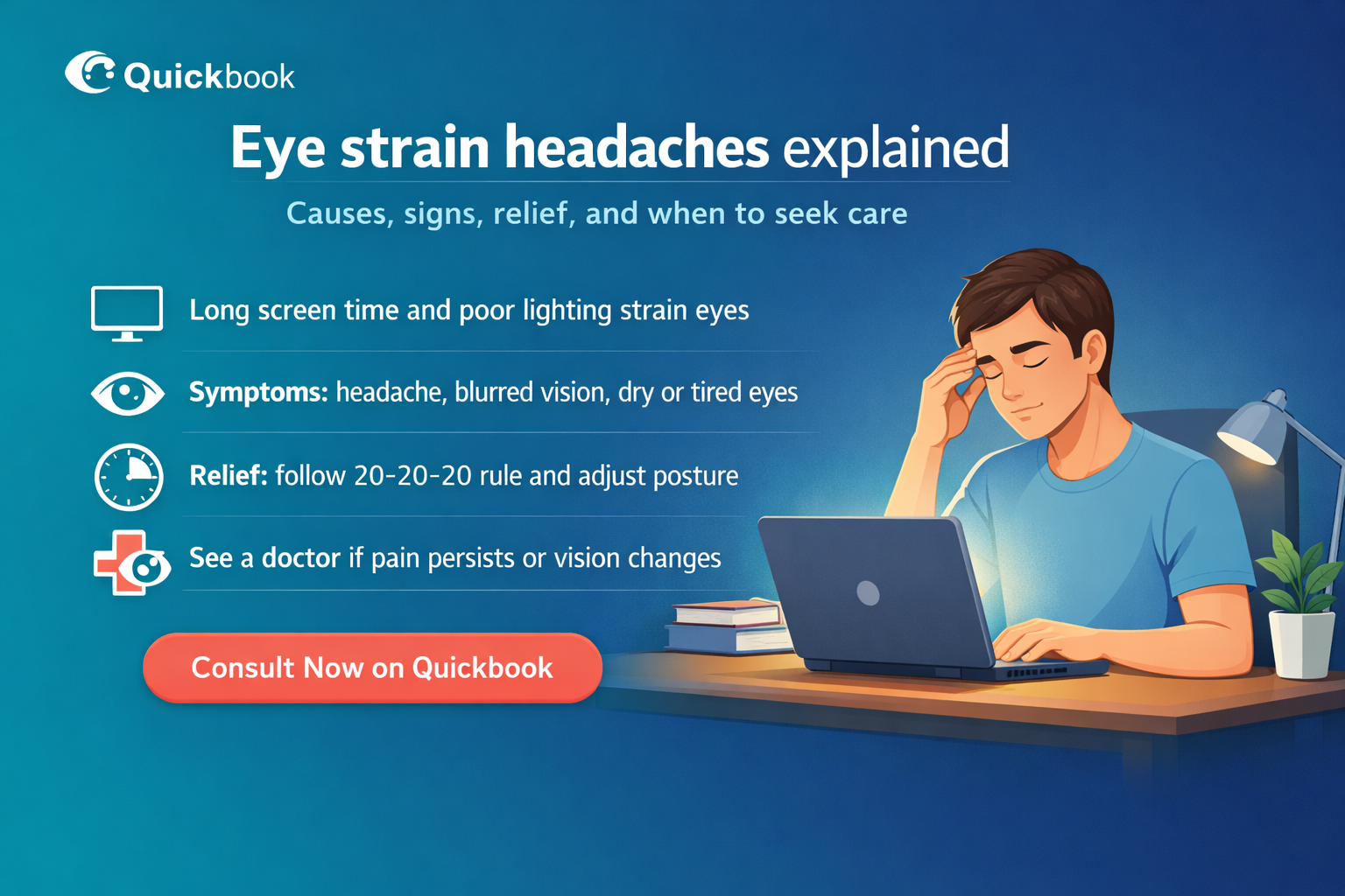 Eye Strain Headache: Causes, Symptoms, Treatment, And When To See Doctors For Eye Care