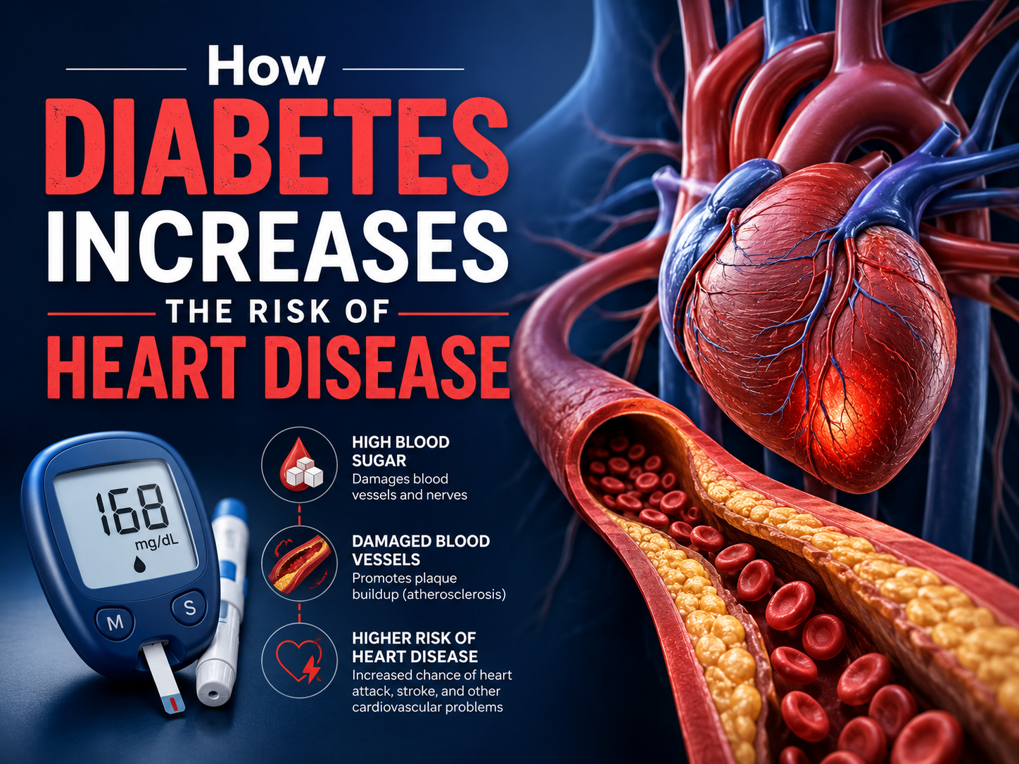 How Diabetes Increases The Risk Of Heart Disease
