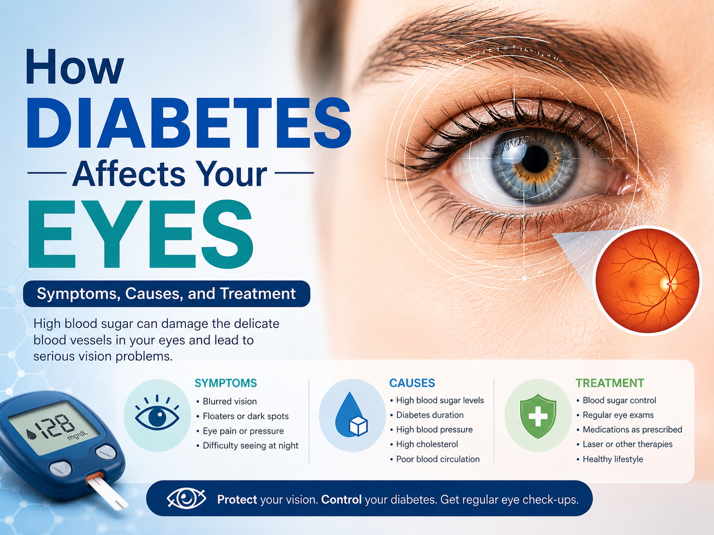 How Diabetes Affects Your Eyes: Symptoms, Causes, And Treatment