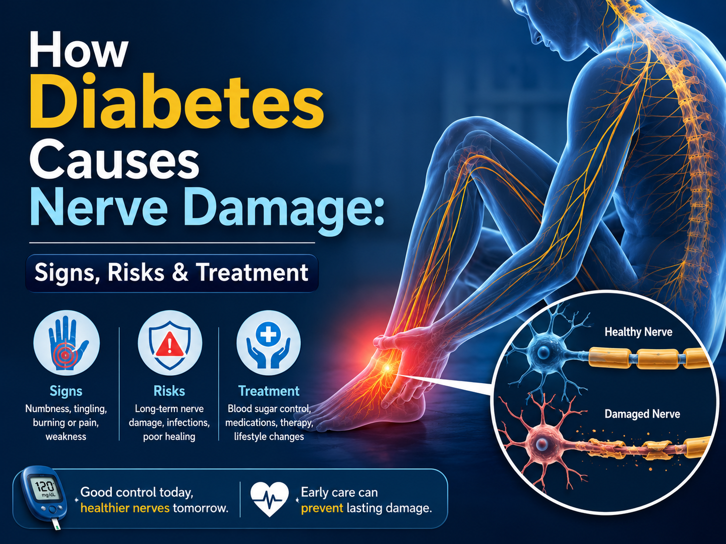 How Diabetes Causes Nerve Damage: Signs, Risks & Treatment