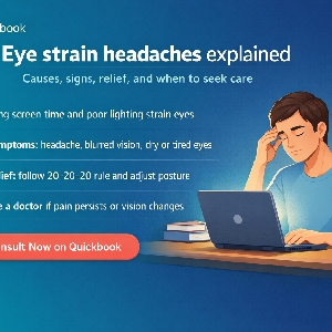Eye Strain Headache: Causes, Symptoms, Treatment, And When To See Doctors For Eye Care