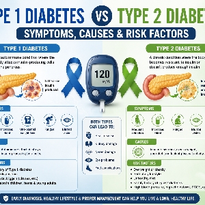 Type 1 Diabetes Vs Type 2 Diabetes: Symptoms, Causes & Risk Factors